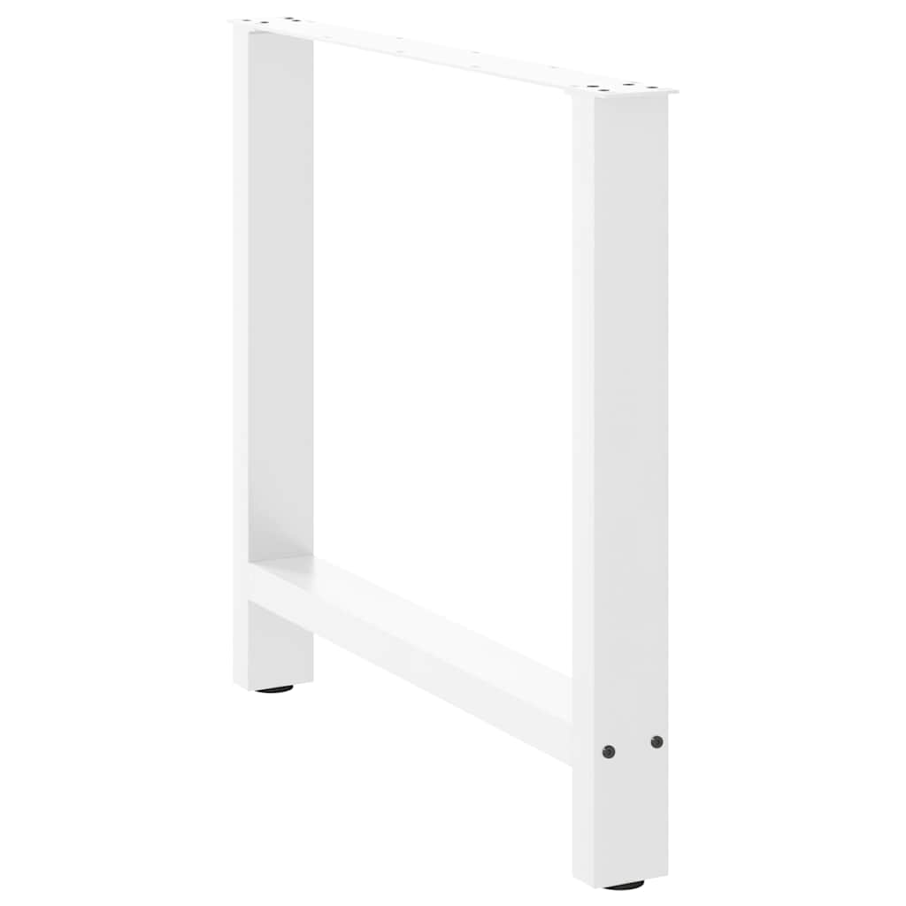2 db fehér étkezőasztal láb 70 x (72-73) cm acél