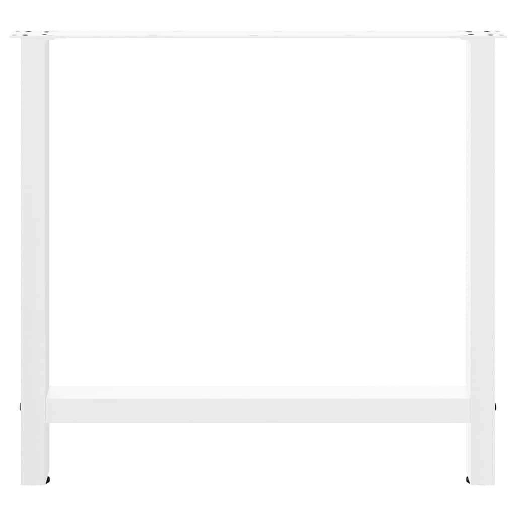 2 db fehér étkezőasztal láb 70 x (72-73) cm acél