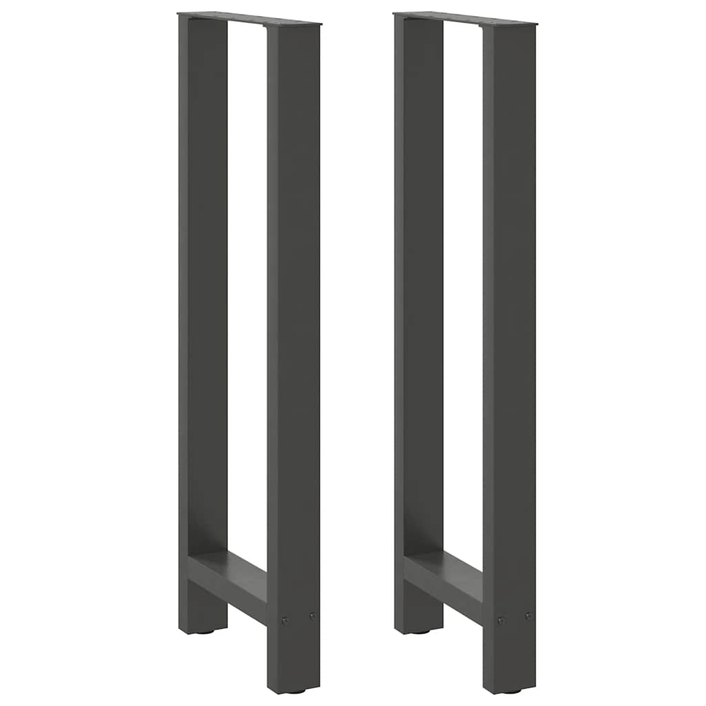 2 db antracitszürke acél bárasztalláb 50x(110-111) cm