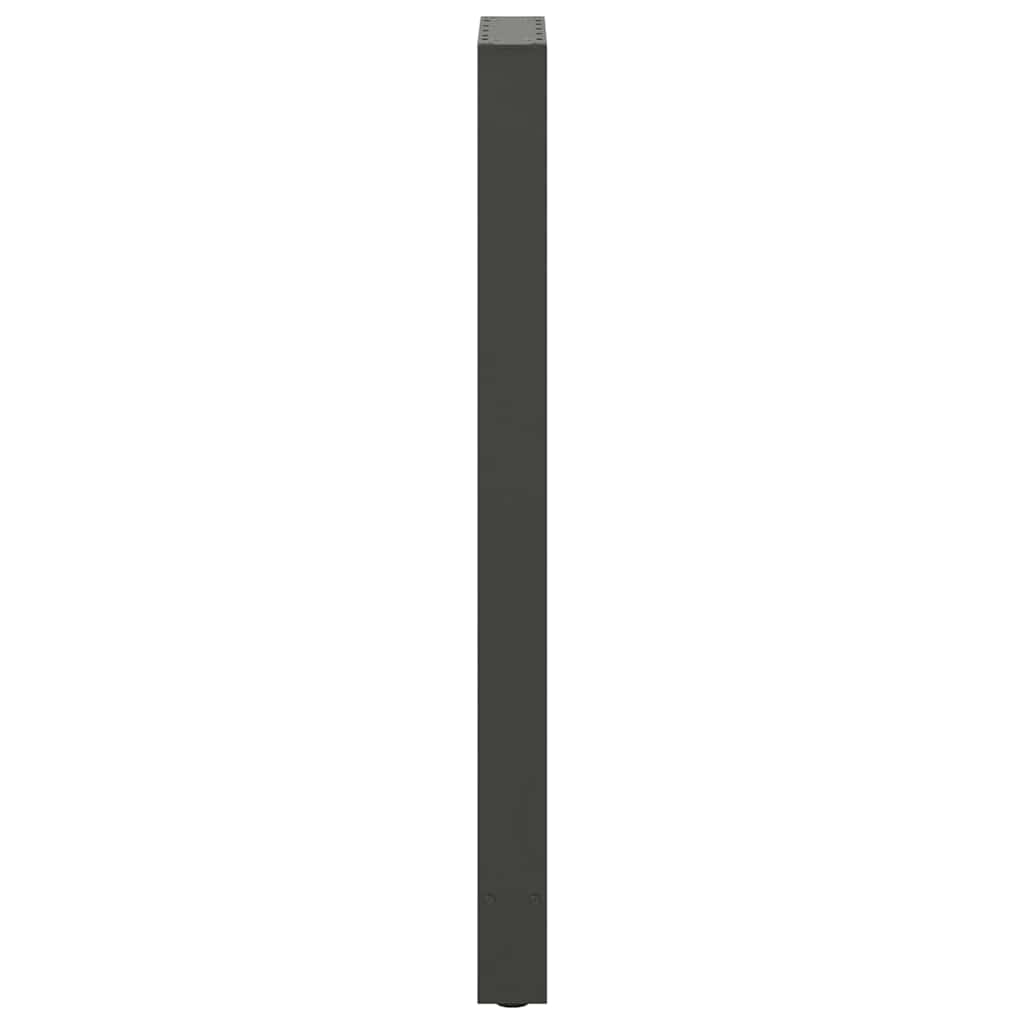 2 db antracitszürke acél bárasztalláb 50x(110-111) cm