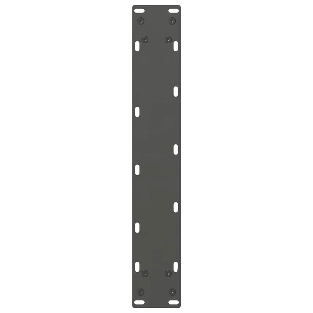 2 db antracitszürke acél bárasztalláb 50x(110-111) cm