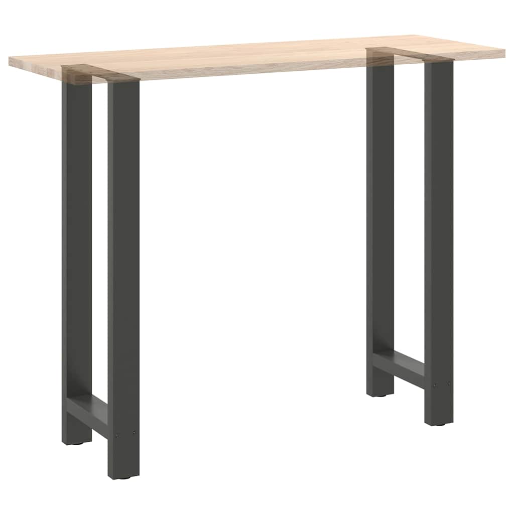 2 db antracitszürke acél bárasztalláb 50x(110-111) cm