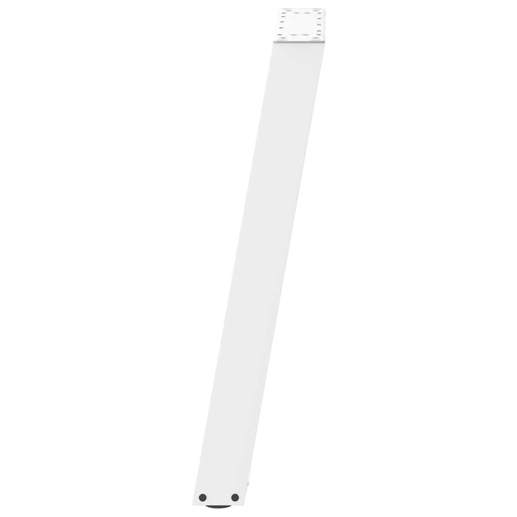 2 db fehér, U alakú acél konzolasztal láb 38x(72-73) cm