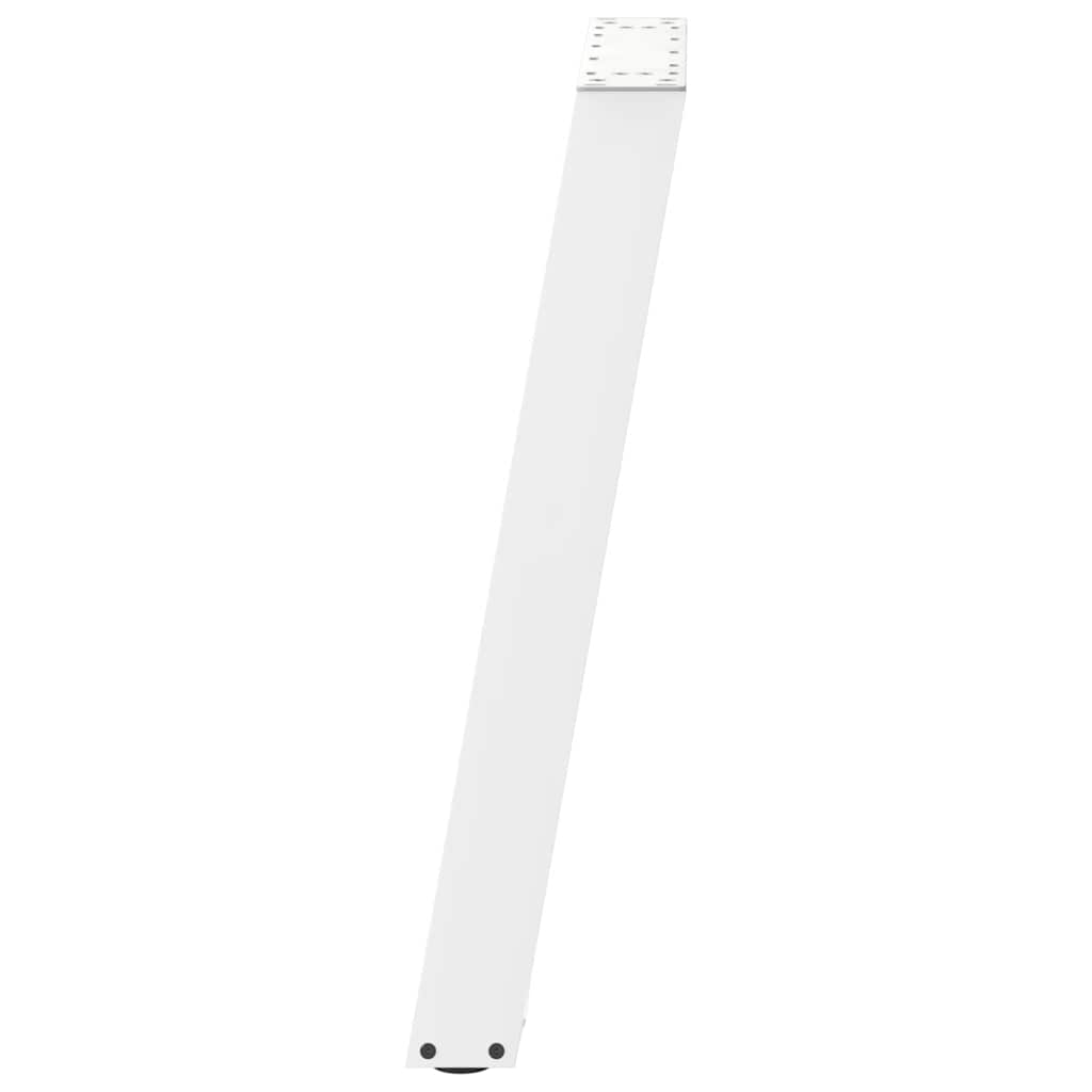 2 db U alakú étkezőasztal láb fehér 50 x (72-73) cm acél étkezőasztal láb