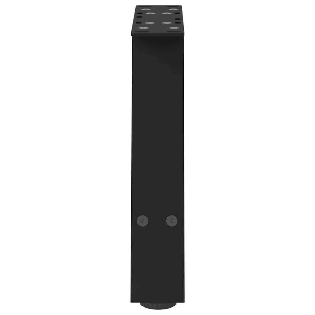 2 db A-alakú fekete dohányzóasztal láb 30 x (30-31) cm acél