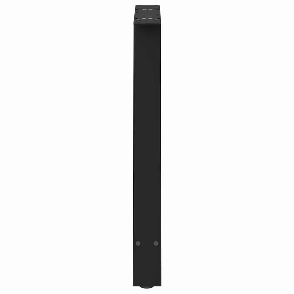2 db A-alakú étkezőasztal láb fekete 80x(72-73) cm acél étkezőasztal láb