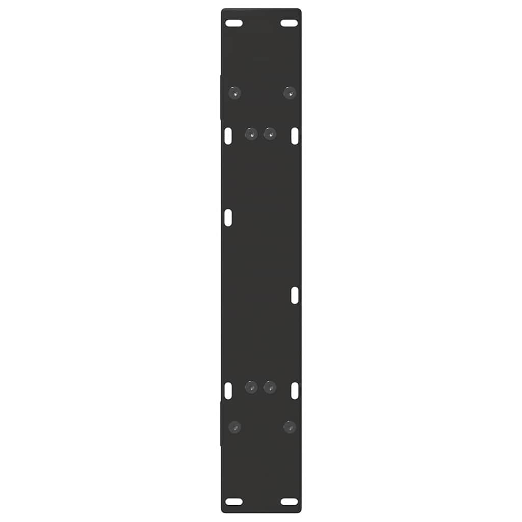 2 db A-alakú étkezőasztal láb fekete 80x(72-73) cm acél étkezőasztal láb