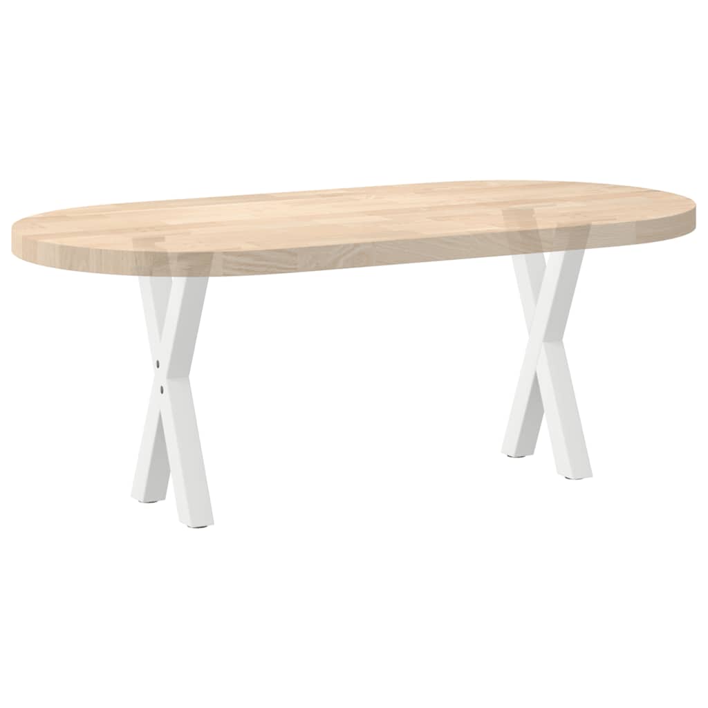 2 db fehér, X alakú acél dohányzóasztal láb 28 x (42-43) cm