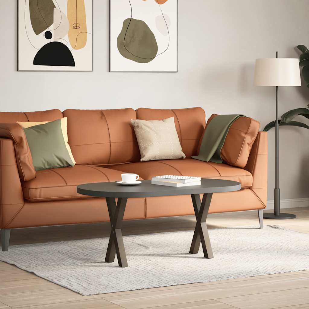 2 db X alakú natúr acél dohányzóasztal láb 28 x (42-43) cm