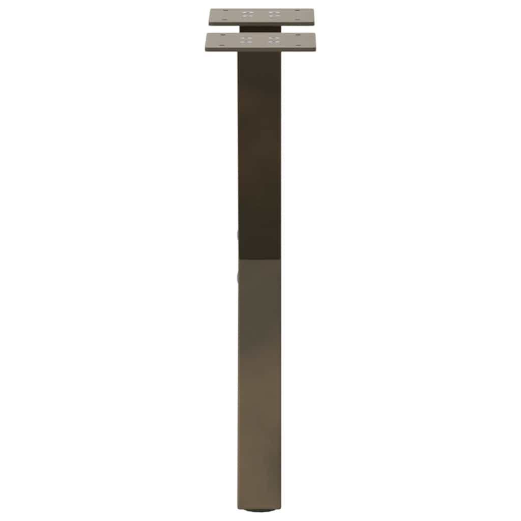 2 db X alakú natúr acél dohányzóasztal láb 28 x (42-43) cm