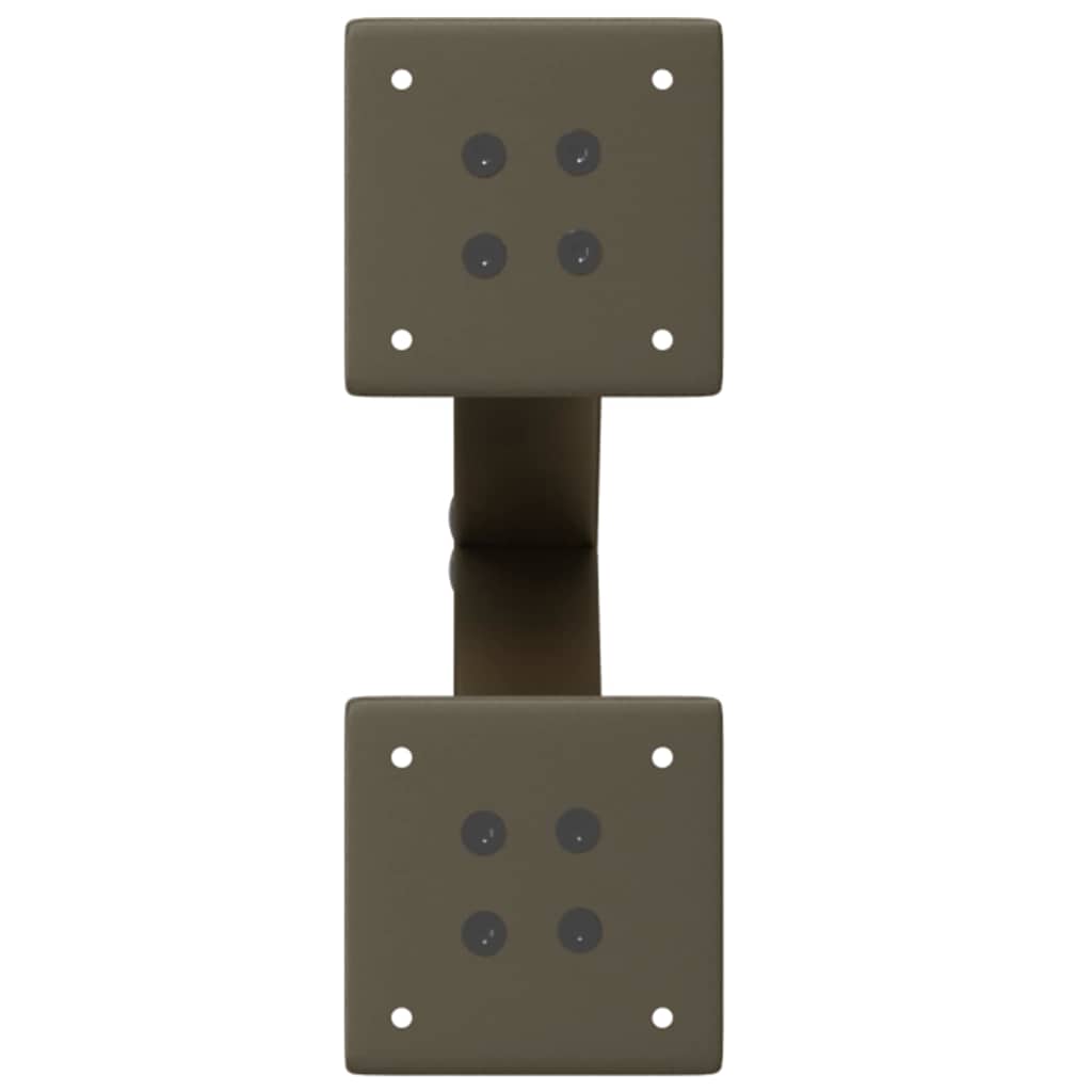 2 db X alakú natúr acél dohányzóasztal láb 28 x (42-43) cm