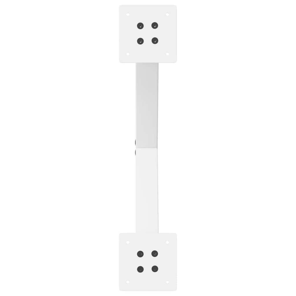 2 db fehér, X alakú acél dohányzóasztal láb 50 x (42-43) cm