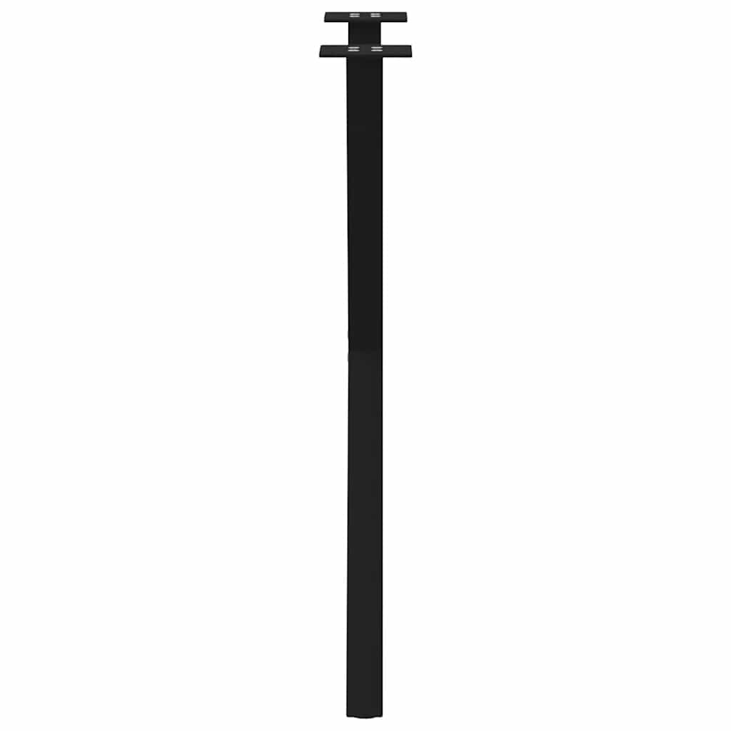 2 db X alakú étkezőasztal láb fekete acél 50 x (72-73) cm