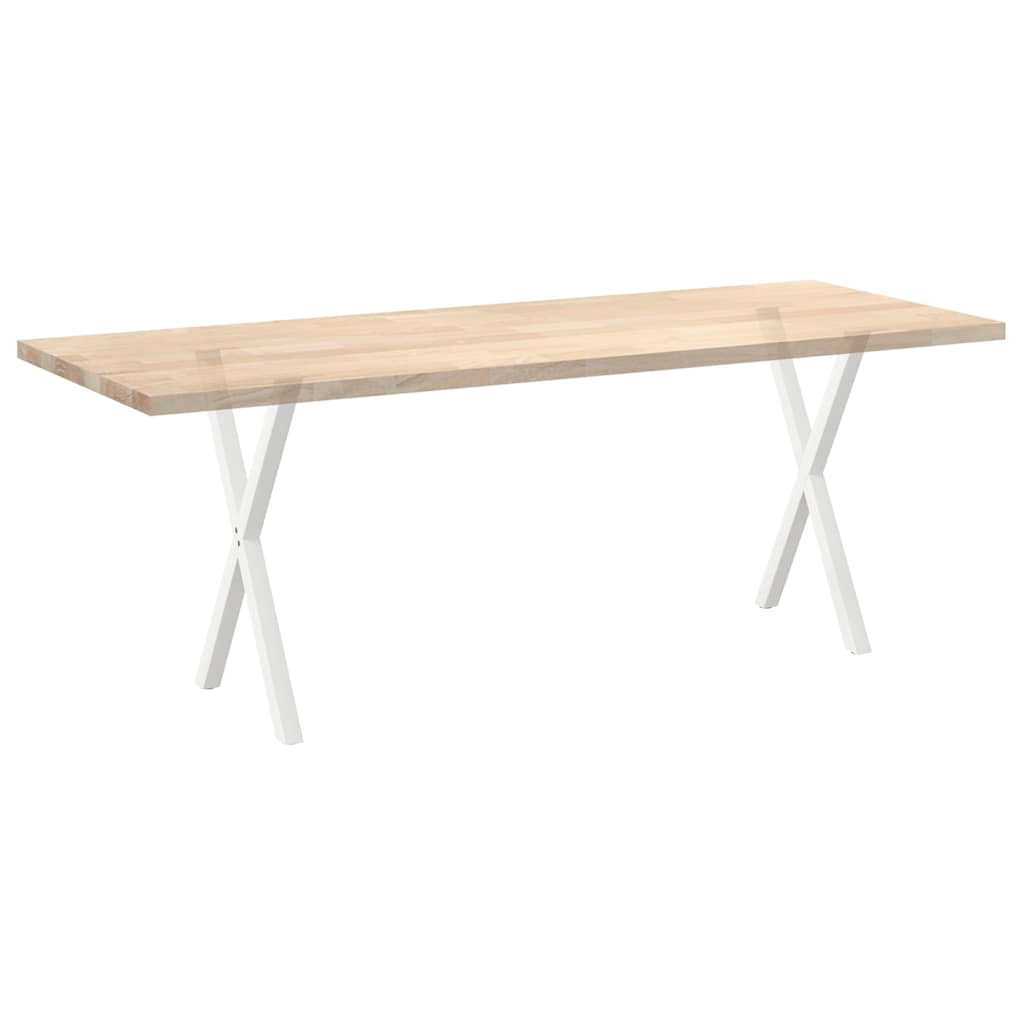 2 db fehér, X alakú étkezőasztal láb 50 x (72-73) cm acél étkezőasztalhoz