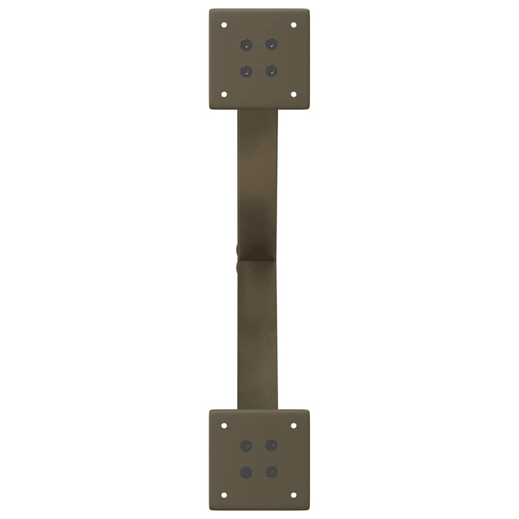 2 db X alakú étkezőasztal láb natúr acél 50x(72-73) cm