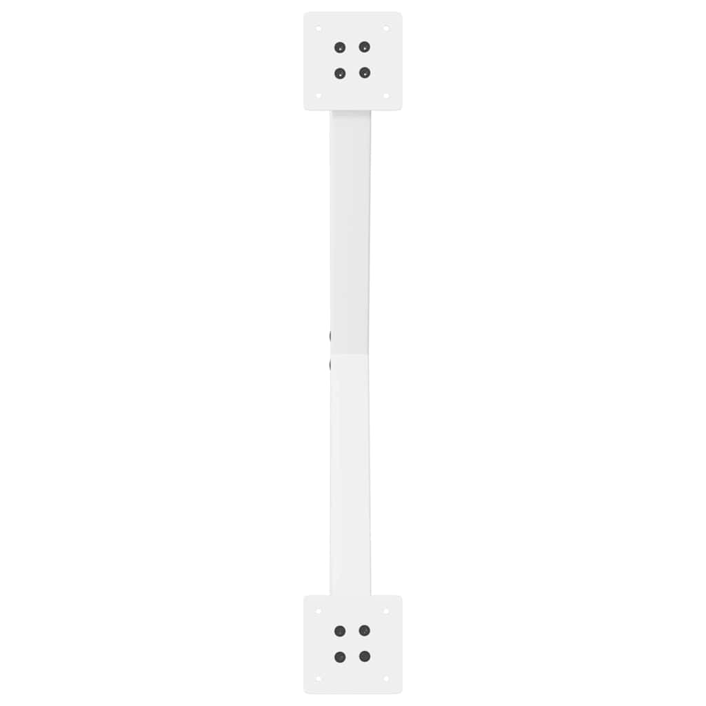 2 db X alakú étkezőasztal láb fehér 70 x (72-73) cm acél étkezőasztal láb