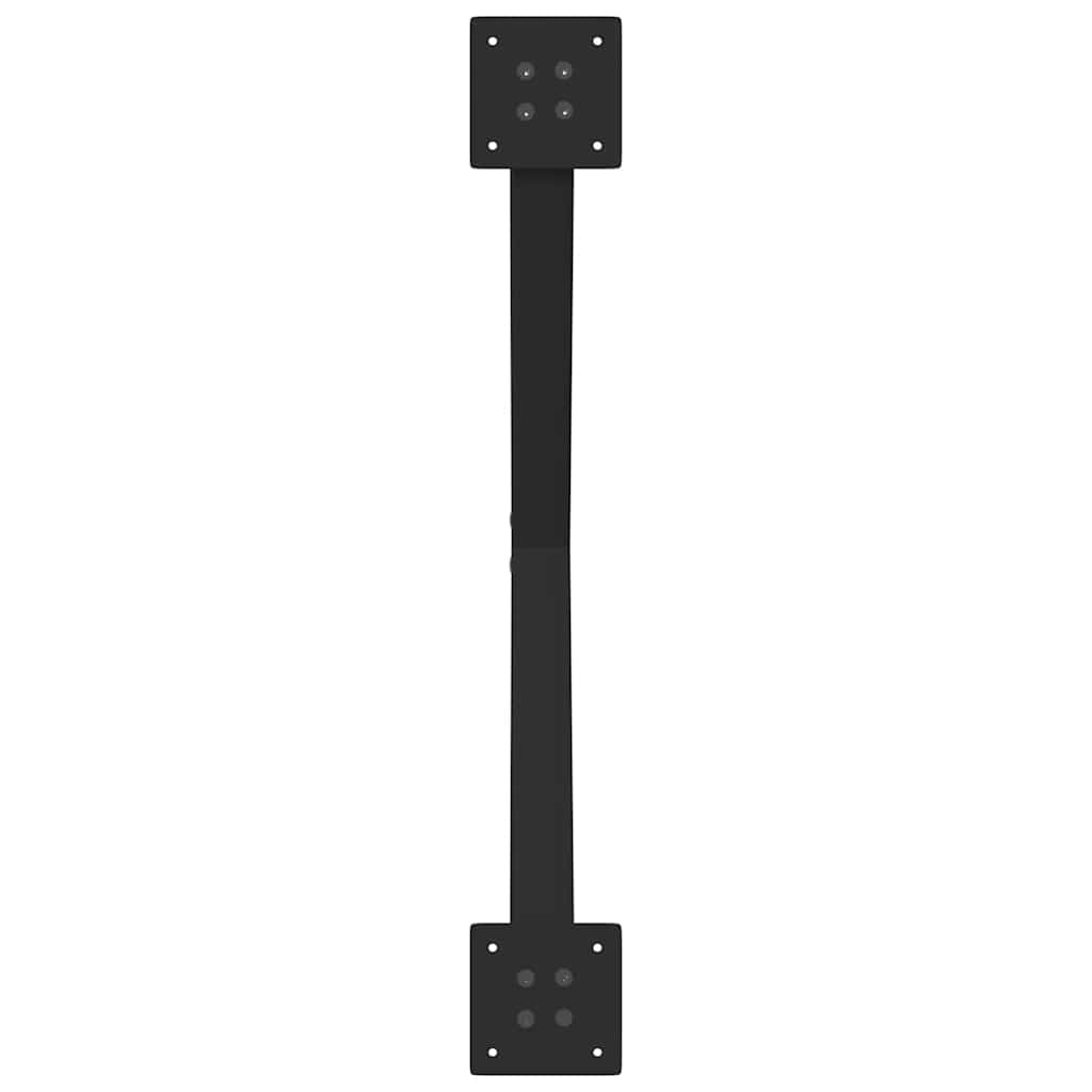 2 db X alakú étkezőasztal láb fekete 80 x (72-73) cm acél étkezőasztal láb