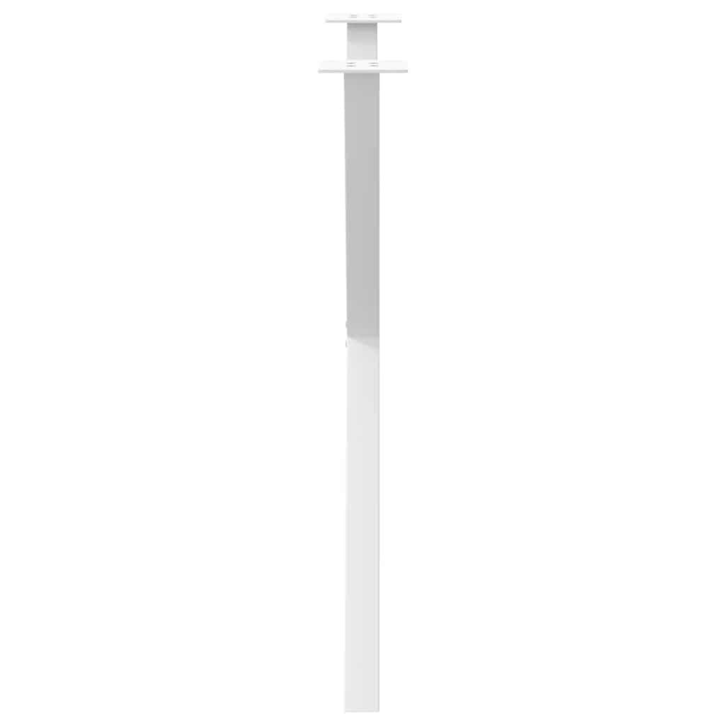 2 db X alakú étkezőasztal láb fehér 80 x (72-73) cm acél étkezőasztal láb