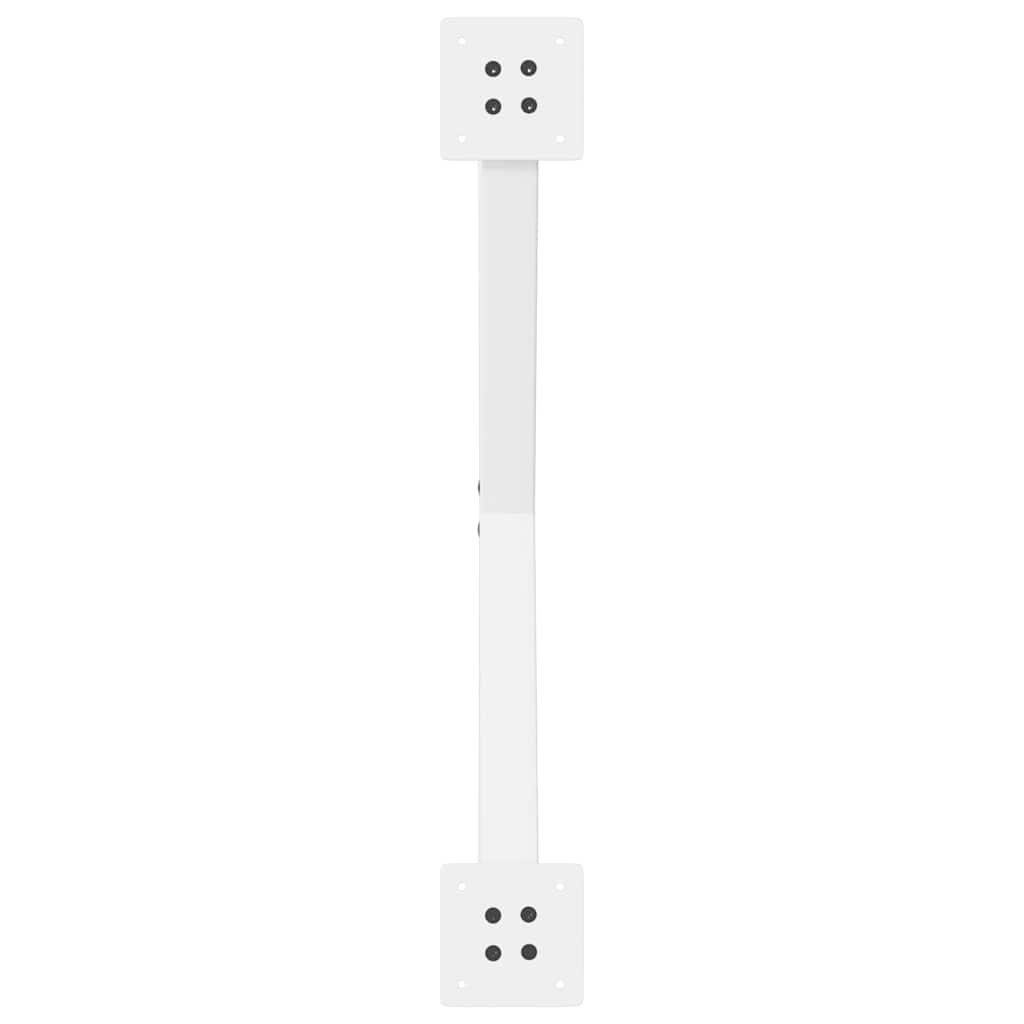 2 db X alakú étkezőasztal láb fehér 80 x (72-73) cm acél étkezőasztal láb