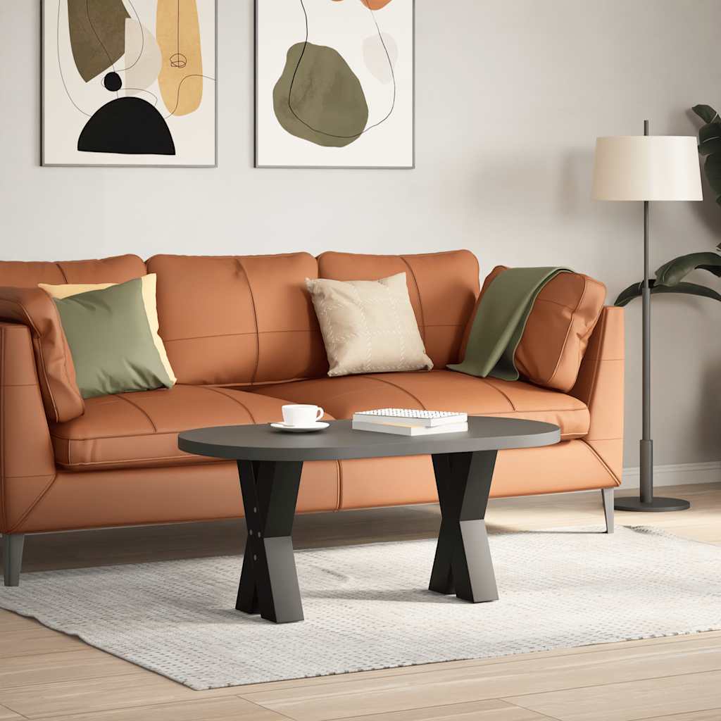 2 db fekete, X alakú acél dohányzóasztal láb 38 x (42-43) cm