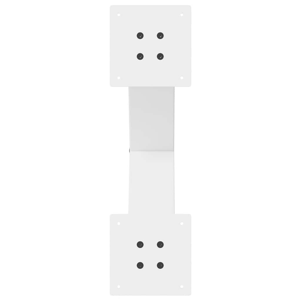 2 db fehér, X alakú étkezőasztal láb 60 x (72-73) cm acél étkezőasztalhoz