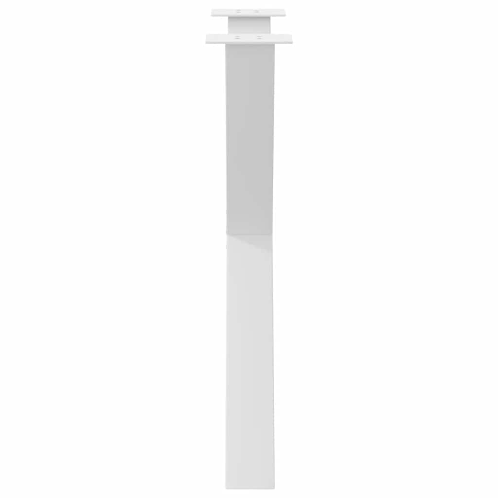 2 db X alakú étkezőasztal láb fehér 70 x (72-73) cm acél étkezőasztal láb