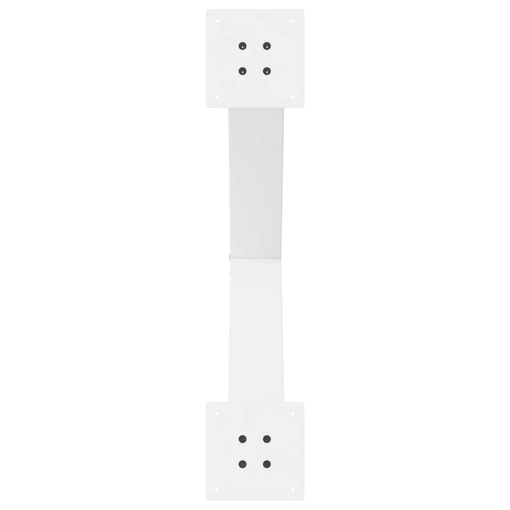 2 db X alakú étkezőasztal láb fehér 70 x (72-73) cm acél étkezőasztal láb