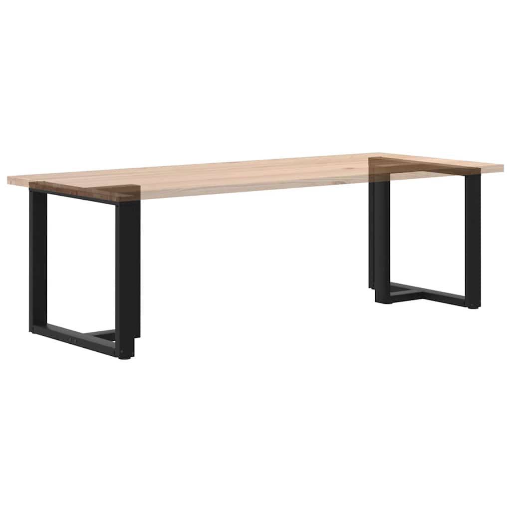 2 db fekete, T-alakú acél étkezőasztal láb 70x35x(72-73) cm