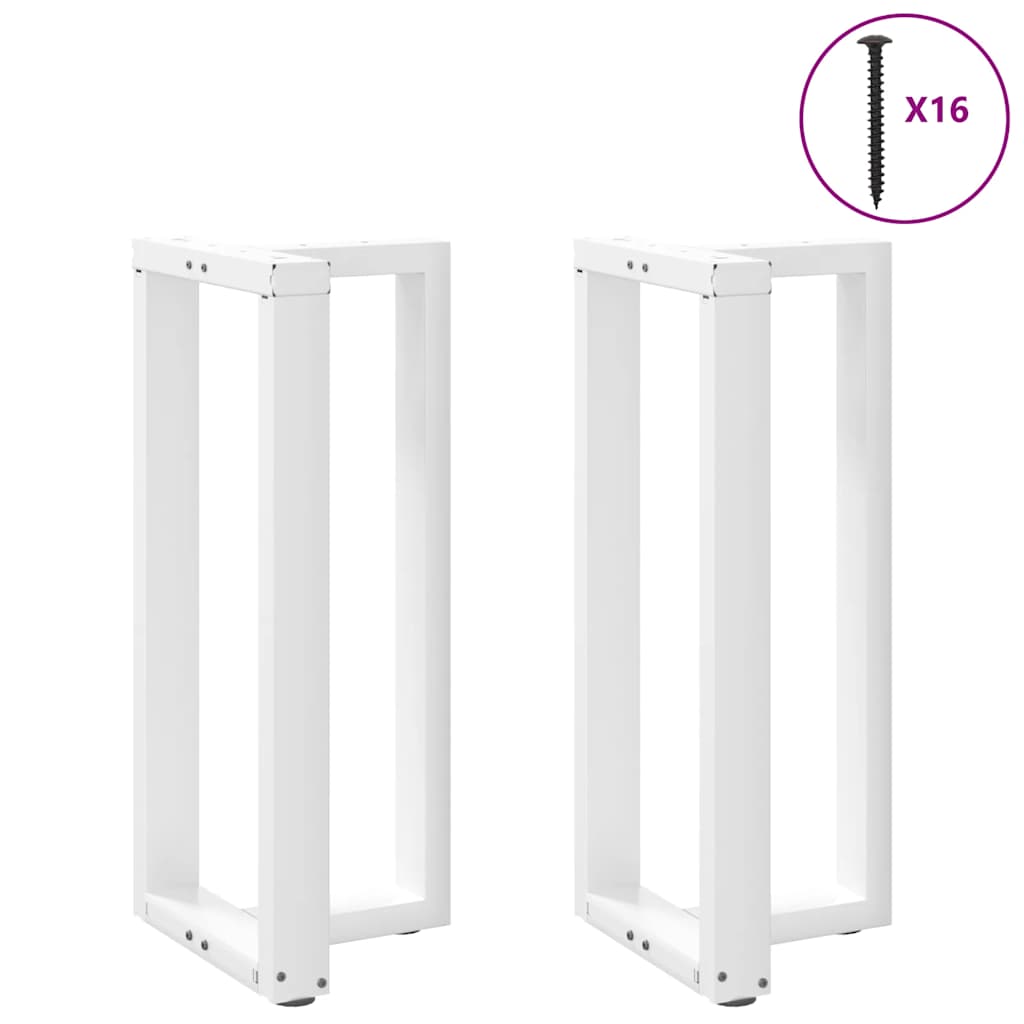 2 db T-alakú bárasztalláb, fehér, 40x35x(90-91) cm, acél
