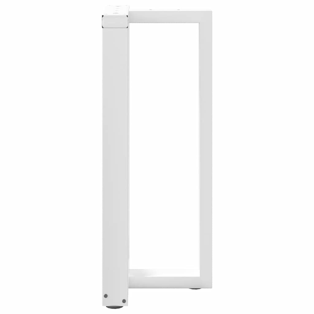 2 db T-alakú bárasztalláb, fehér, 40x35x(90-91) cm, acél