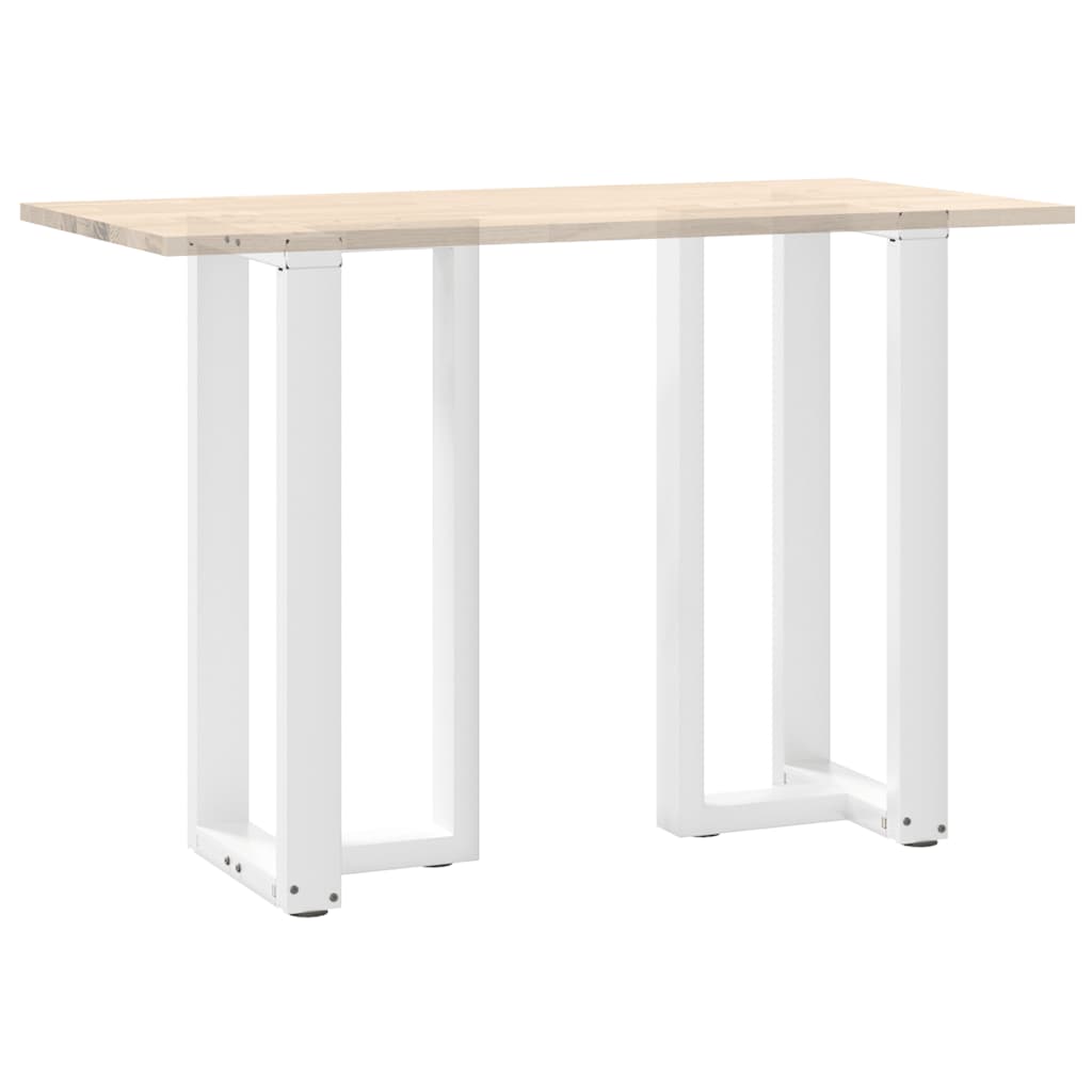 2 db T-alakú bárasztalláb, fehér, 40x35x(90-91) cm, acél