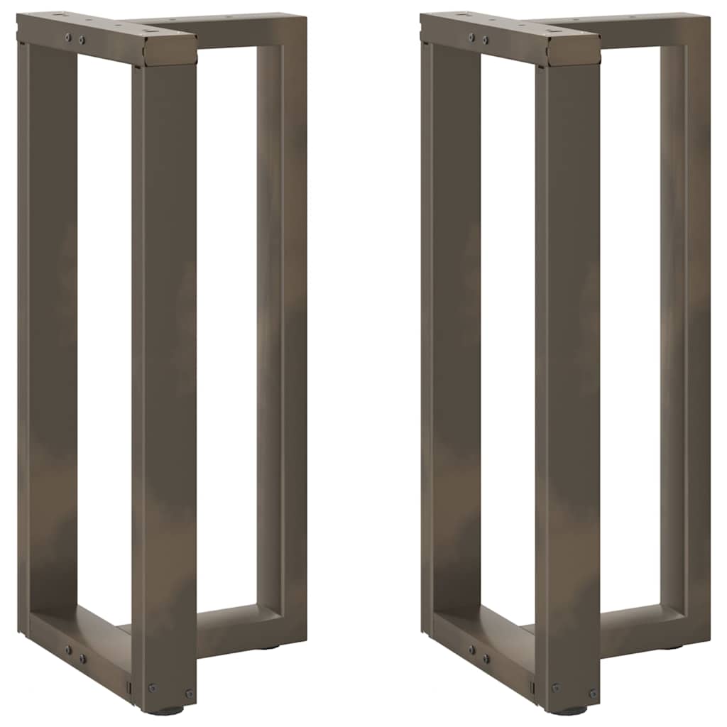 2 db fekete, T-alakú acél bárasztalláb 40x35x(90-91) cm