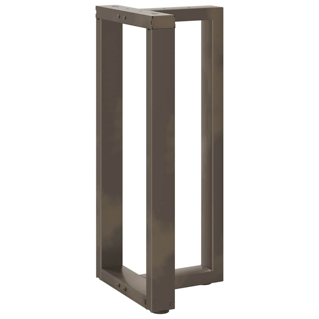 2 db fekete, T-alakú acél bárasztalláb 40x35x(90-91) cm