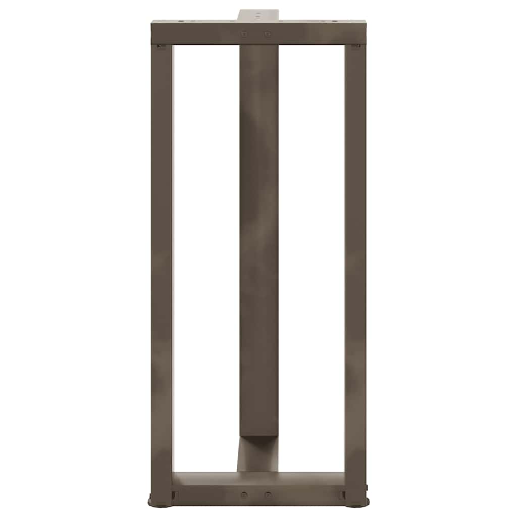 2 db fekete, T-alakú acél bárasztalláb 40x35x(90-91) cm