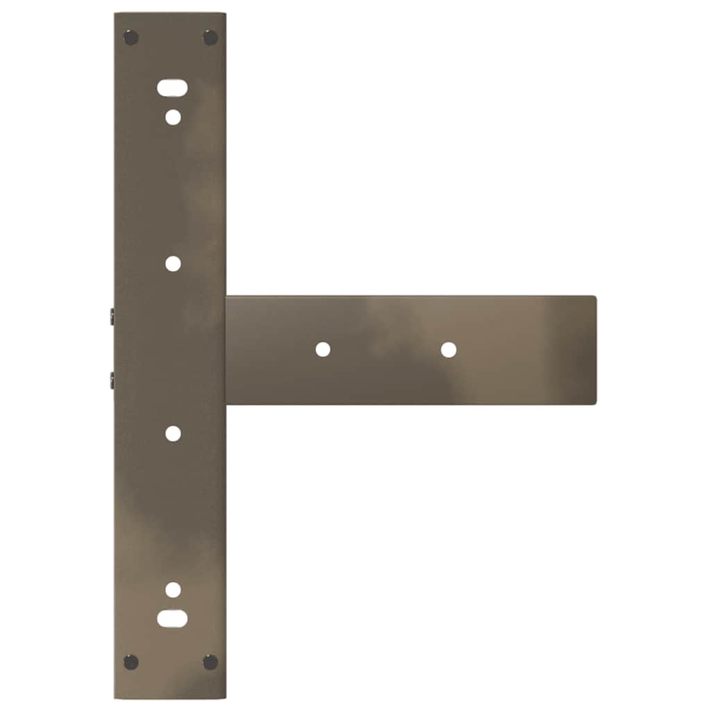 2 db fekete, T-alakú acél bárasztalláb 40x35x(90-91) cm