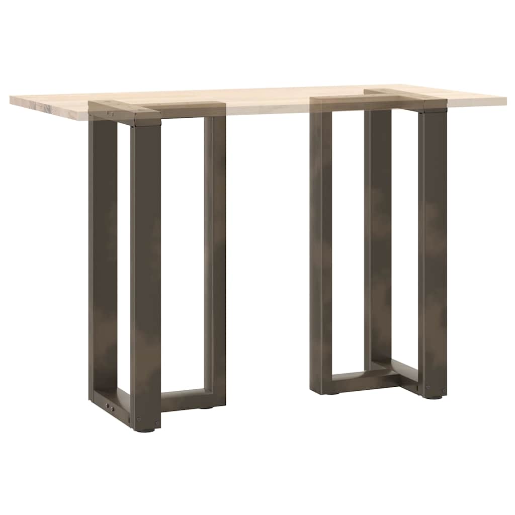 2 db fekete, T-alakú acél bárasztalláb 40x35x(90-91) cm