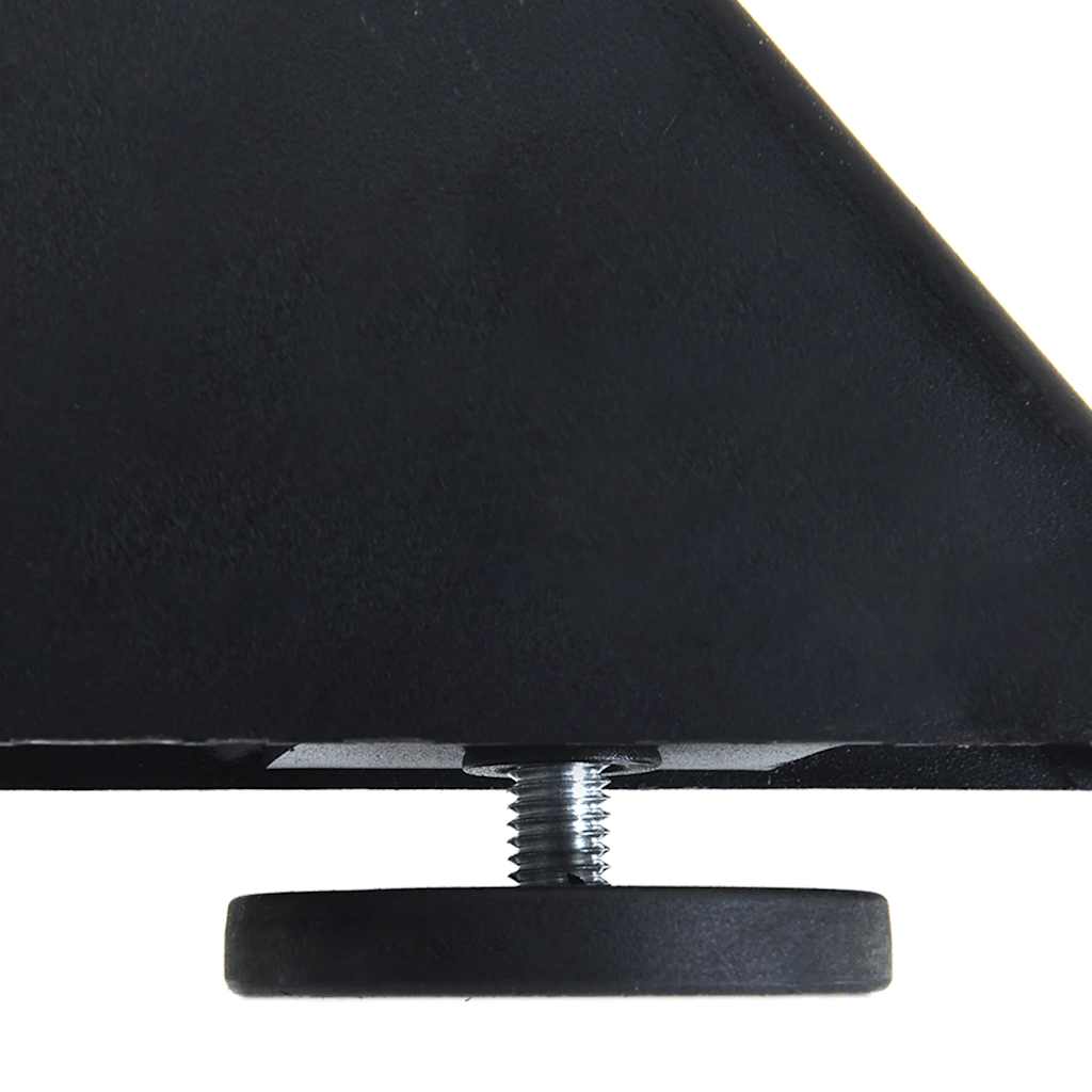 antracit színű, pók alakú étkezőasztalláb acélból 120x68x(72-73) cm