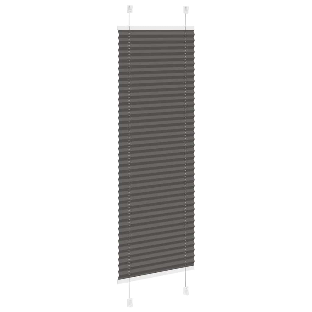 pliszírozott redőny fekete 40x100 cm szövetszélesség 39,4 cm