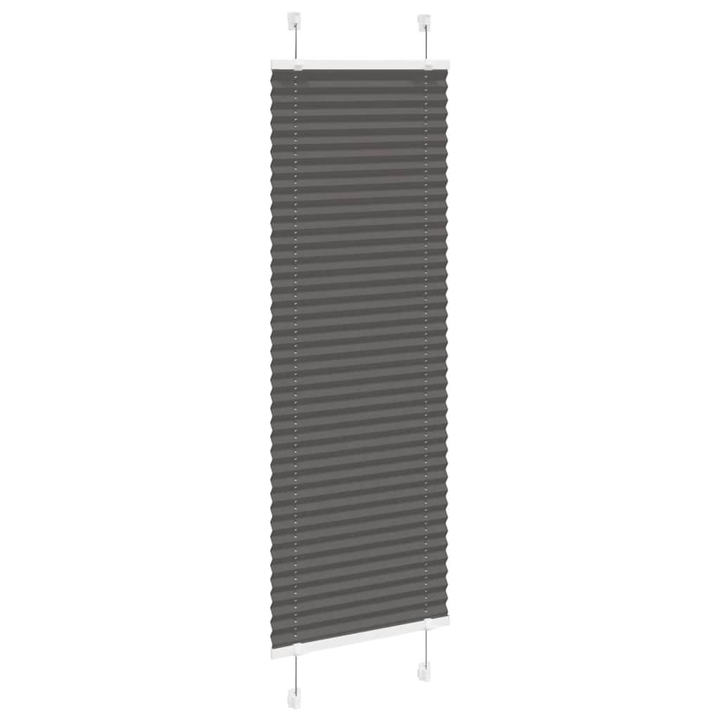 pliszírozott redőny fekete 40x150 cm szövetszélesség 39,4 cm