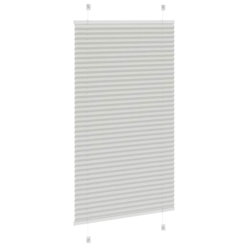 pliszírozott redőny világosszürke 75x150 cm szövetszélesség