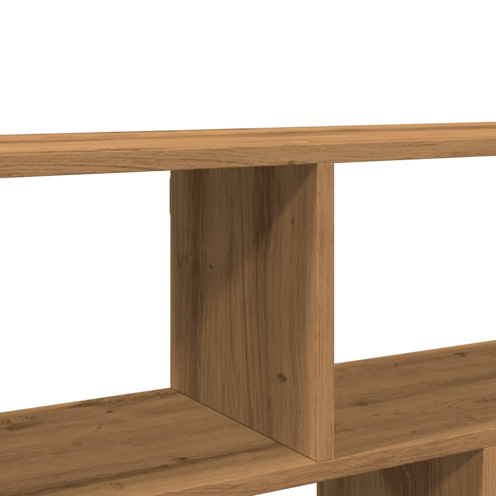 kézműves tölgy színű szerelt fa fali polc 100 x 25 x 50 cm