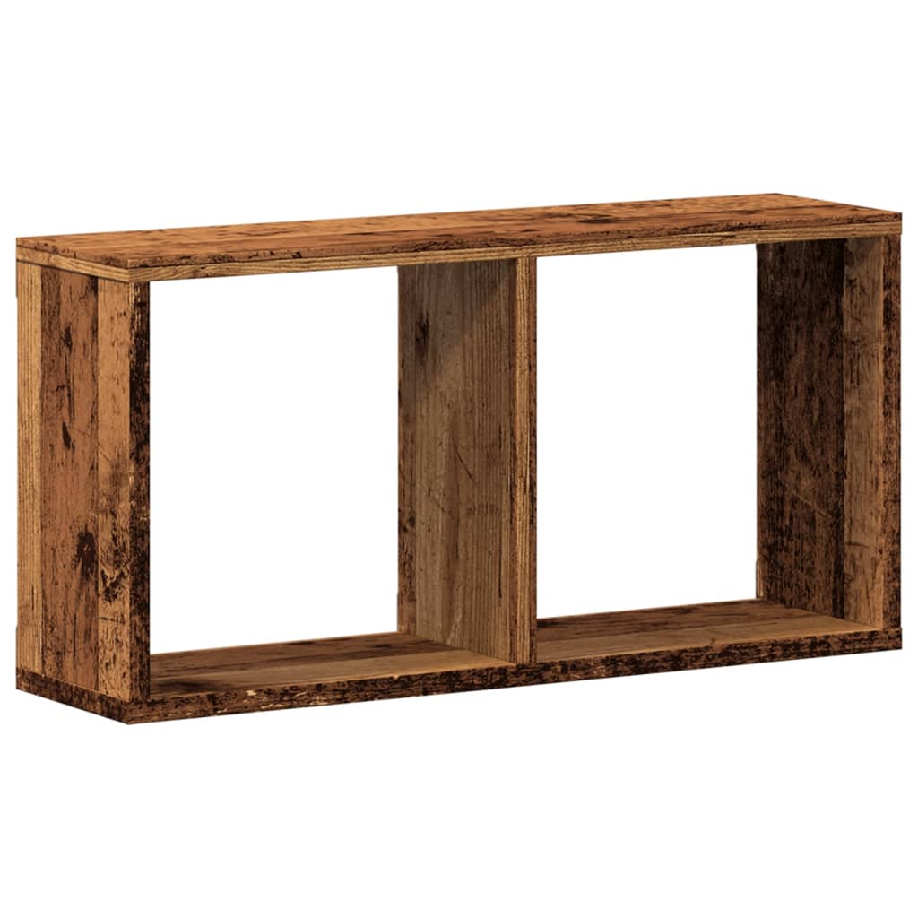 antik fa színű szerelt fa faliszekrény 60 x 16 x 30 cm