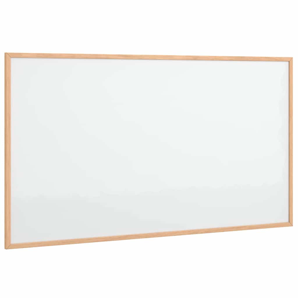 mágneses fehértábla tömör fenyőfa kerettel 100 x 55 cm