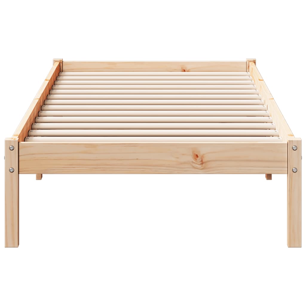 tömör fenyőfa extra hosszú ágykeret matrac nélkül 80 x 210 cm