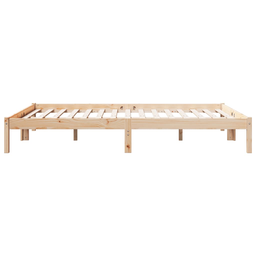 tömör fenyőfa extra hosszú ágykeret matrac nélkül 140 x 210 cm