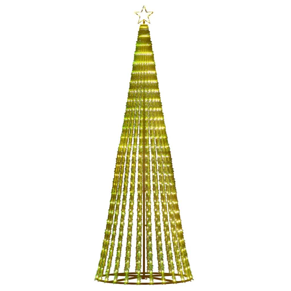 meleg fehér LED karácsonyfa 475 LED 247 cm