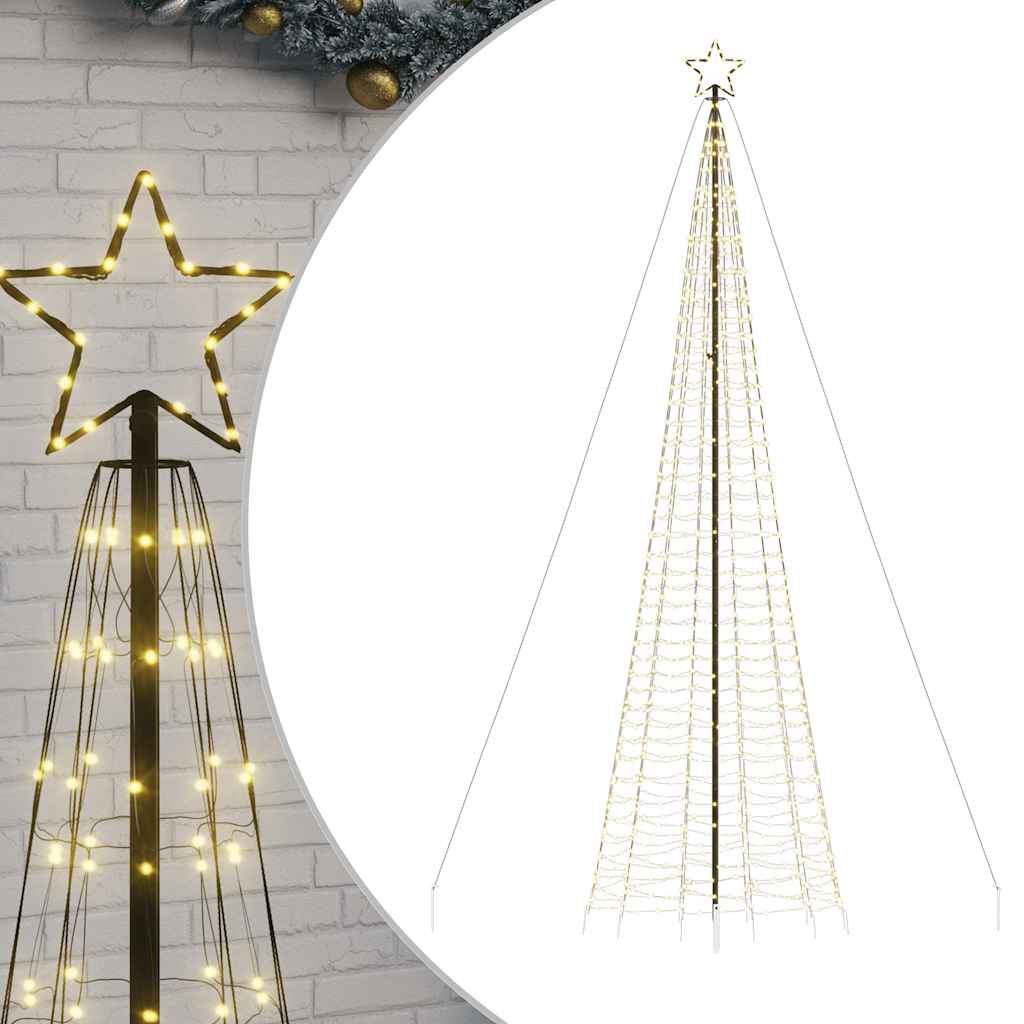 meleg fehér LED karácsonyfa tüskékkel 1534 LED 500 cm