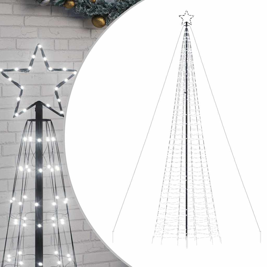 hideg fehér LED karácsonyfa tüskékkel 1534 LED 500 cm
