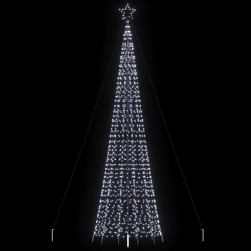 hideg fehér LED karácsonyfa tüskékkel 1534 LED 500 cm