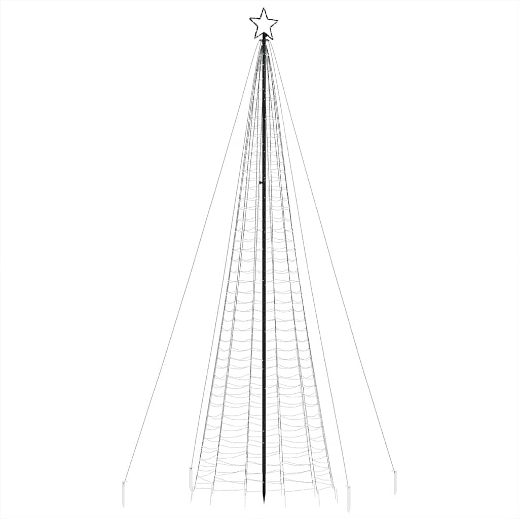 színes LED karácsonyfa tüskékkel 1534 LED 500 cm